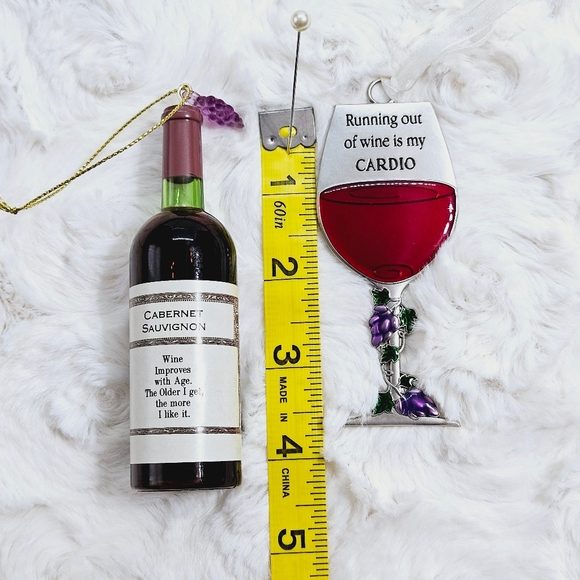 2 Pc. Wine Christmas Ornament Set - Picture 10 of 10